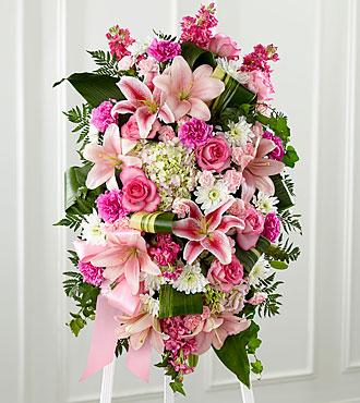 Bouquet de fleurs The FTD Gently into the Ever-After Standing Spray