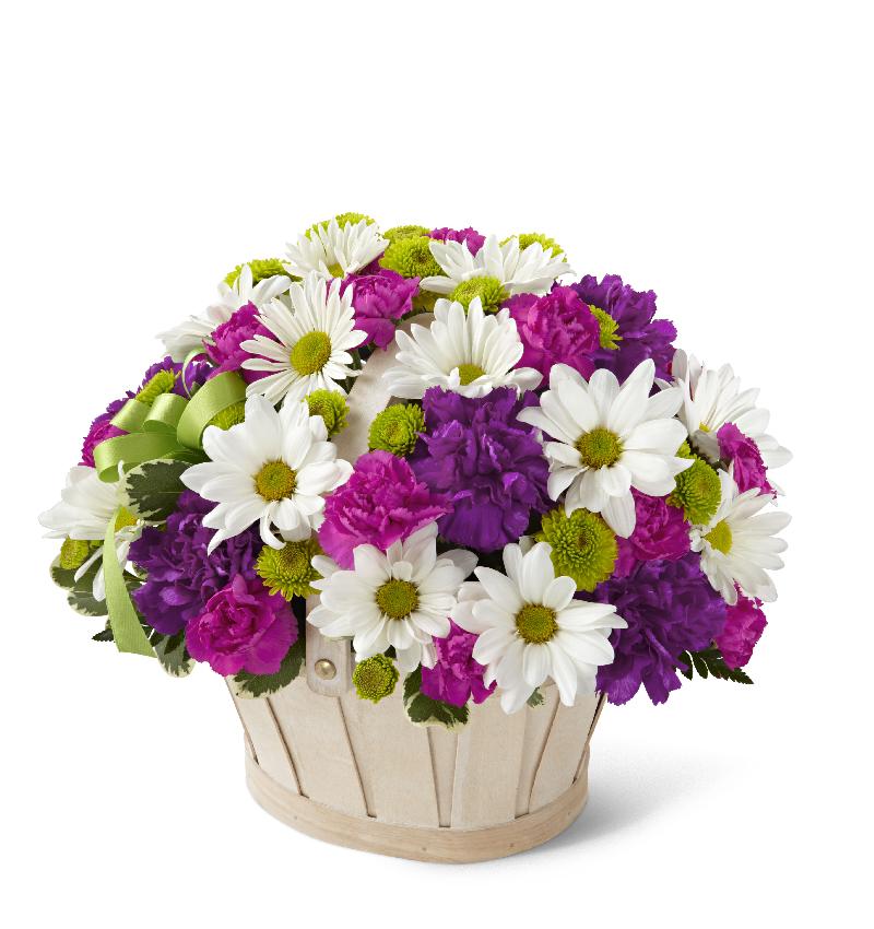 Bouquet de fleurs Blooming Bounty Bouquet - Basket included