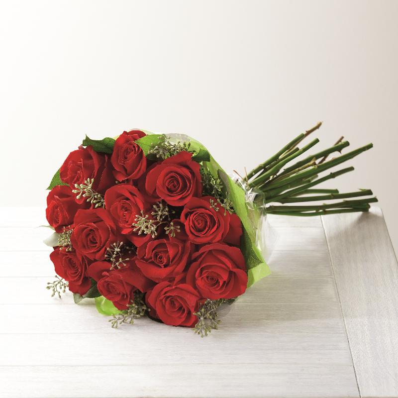 Bouquet de fleurs The Long Stem Red Rose Bouquet by FTD - VASE INCLUDED
