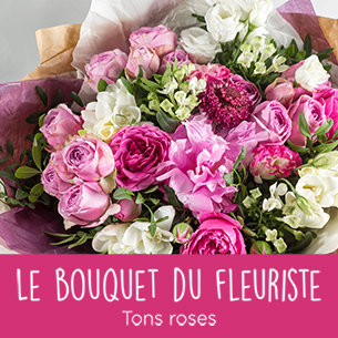 Bouquet de fleurs Bouquet du fleuriste tons roses Bouquet de fleurs Bouquet du fleuriste tons roses Fête des Mères