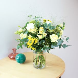 Bouquet de fleurs Cristal Fleur jaune
