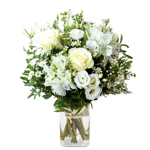 Bouquet de fleurs Jade et son vase offert Code Promo