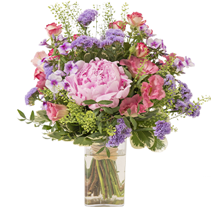Maman chérie et son vase offert Bouquet de fleurs Maman chérie et son vase offert