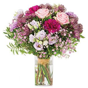 Opale et son vase offert Bouquet de fleurs Opale et son vase offert