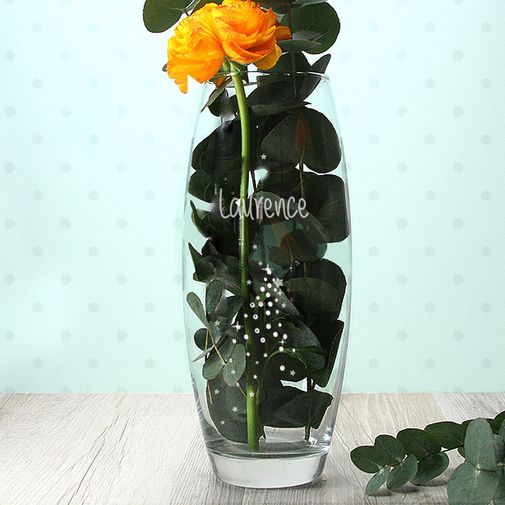 Fleurs et cadeaux Vase ovale "Poussières d'étoiles" Swarovski®