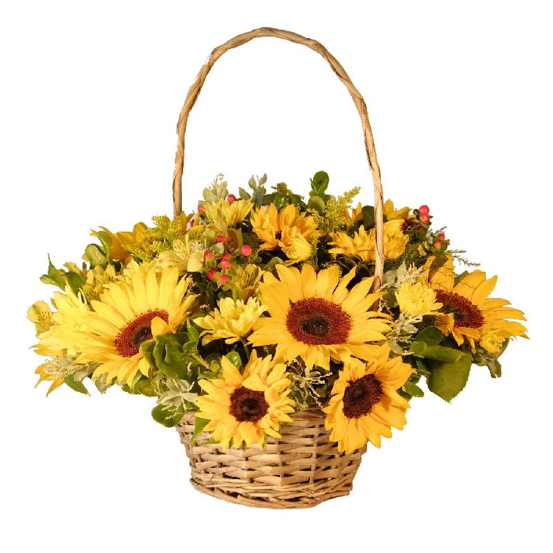 Bouquet de fleurs Sunflower Basket