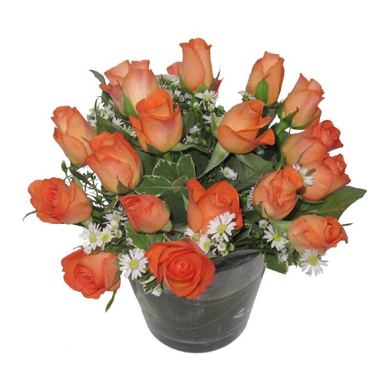 Bouquet de fleurs Orange Sparkles