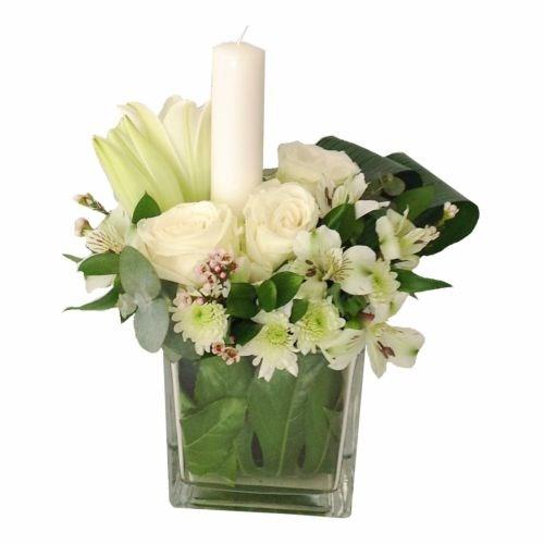 Bouquet de fleurs White Light