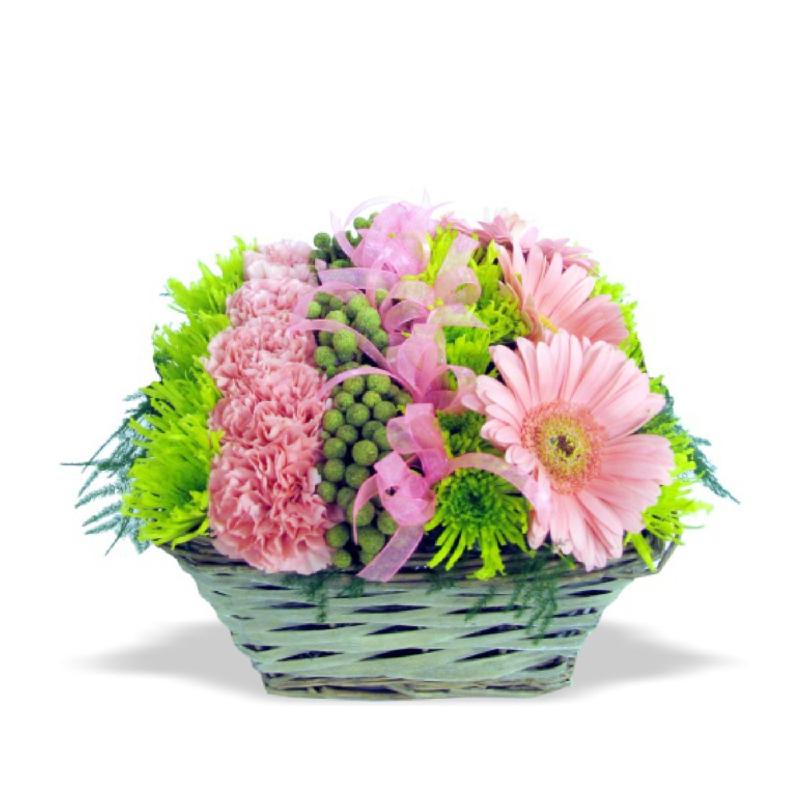 Bouquet de fleurs Fleurs Pink Basket