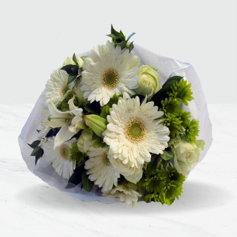 Bouquet de fleurs White Mixed Bunch
