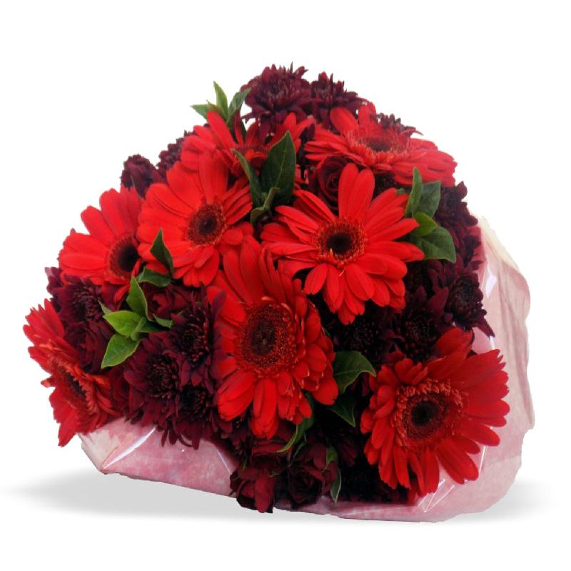 Bouquet de fleurs Red Bunch LRG