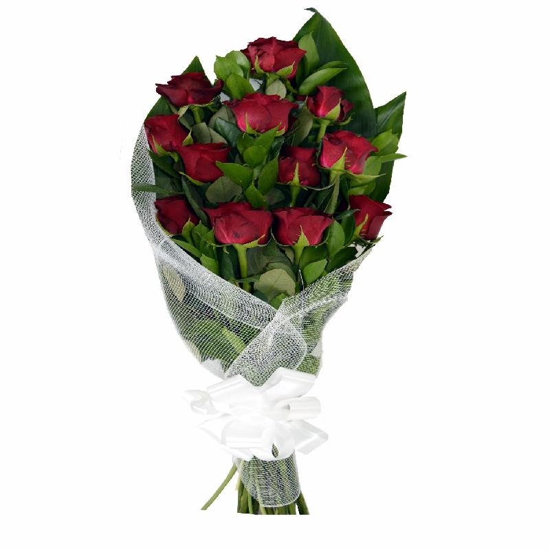 Bouquet de fleurs Red Roses in Cello