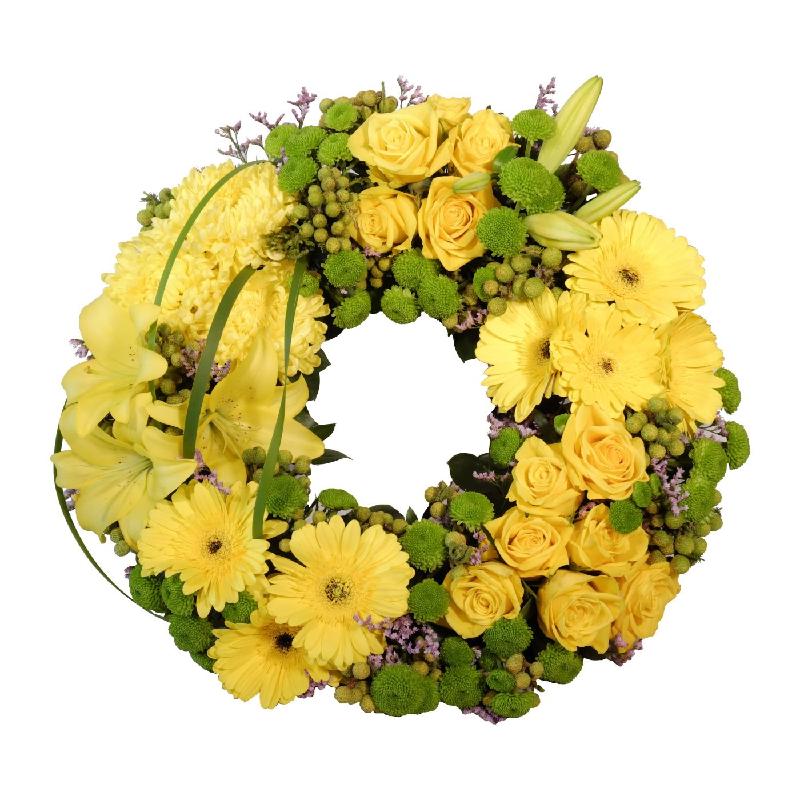 Bouquet de fleurs Yellow Wreath