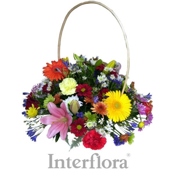 Bouquet de fleurs Batik Basket