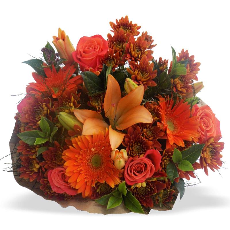 Bouquet de fleurs Orange Bunch LRG